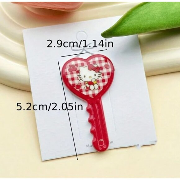Hello Kitty Love Acrylic Hair Clip – Cute Cartoon Alligator Bangs Clip for Girls - Picture 2 of 3